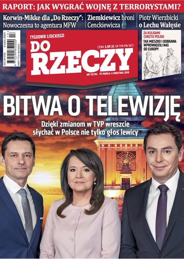 Okładka tygodnika „Do Rzeczy”, wydanie nr 13/2016 (164)