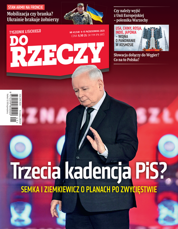 Okładka tygodnika „Do Rzeczy”, wydanie nr 41/2023 (548)