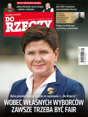 Okładka tygodnika „Do Rzeczy”, wydanie nr 38/2020 (391)