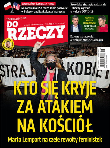 Okładka tygodnika „Do Rzeczy”, wydanie nr 45/2020 (398)