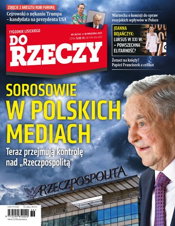 Okładka tygodnika „Do Rzeczy”, wydanie nr 36/2023 (543)