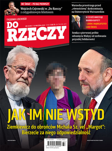 Okładka tygodnika „Do Rzeczy”, wydanie nr 37/2020 (390)