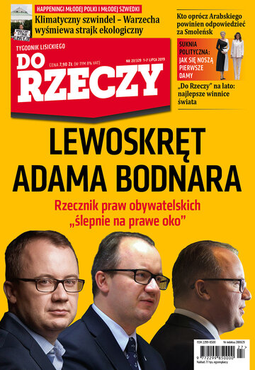 Okładka tygodnika „Do Rzeczy”, wydanie nr 27/2019 (329)