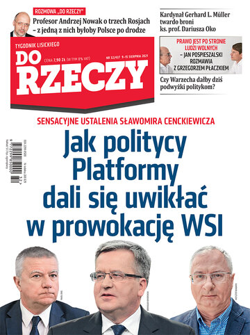 Okładka tygodnika „Do Rzeczy”, wydanie nr 32/2021 (437)