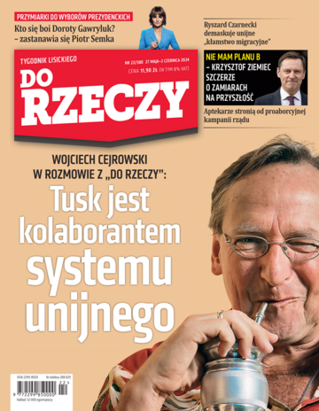 Okładka tygodnika „Do Rzeczy”, wydanie nr 22/2024 (580)