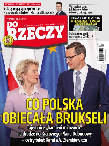 Okładka tygodnika „Do Rzeczy”, wydanie nr 24/2022 (480)