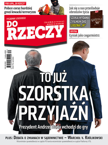 Okładka tygodnika „Do Rzeczy”, wydanie nr 30/2017 (232)