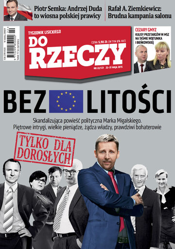 Okładka tygodnika „Do Rzeczy”, wydanie nr 22/2015 (121)