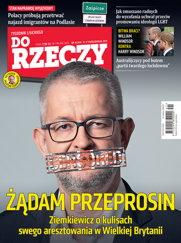 Okładka tygodnika „Do Rzeczy”, wydanie nr 41/2021 (446)