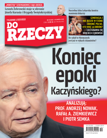 Okładka tygodnika „Do Rzeczy”, wydanie nr 10/2024 (568)