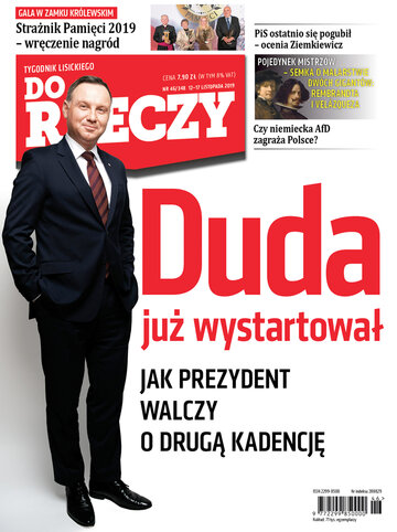 Okładka tygodnika „Do Rzeczy”, wydanie nr 46/2019 (348)