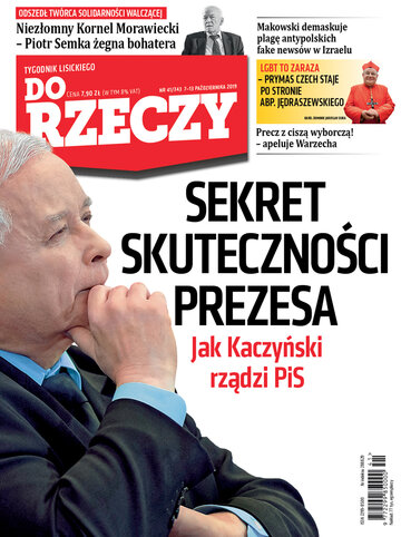 Okładka tygodnika „Do Rzeczy”, wydanie nr 41/2019 (343)