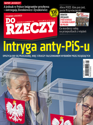 Okładka tygodnika „Do Rzeczy”, wydanie nr 38/2018 (290)