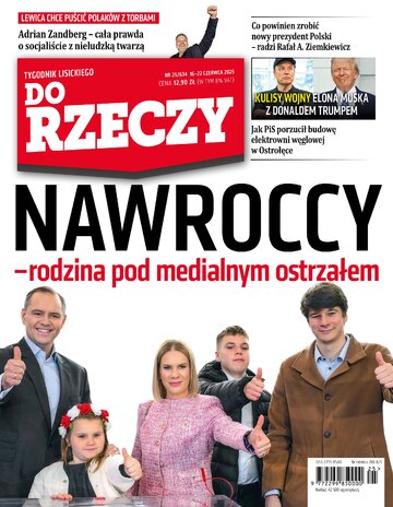 Okładka tygodnika „Do Rzeczy”, wydanie nr 25/2025 (634)