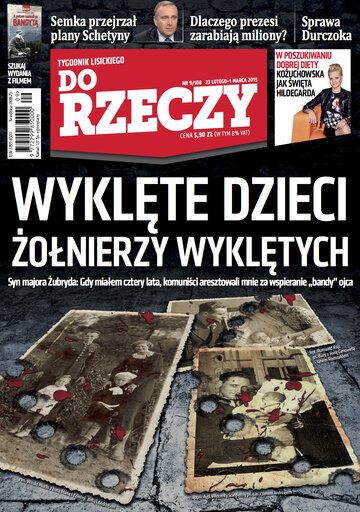 Okładka tygodnika „Do Rzeczy”, wydanie nr 9/2015 (108)