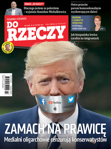 Okładka tygodnika „Do Rzeczy”, wydanie nr 3/2021 (408)