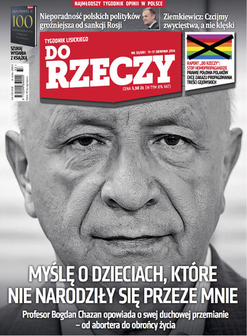 Okładka tygodnika „Do Rzeczy”, wydanie nr 33/2014 (81)