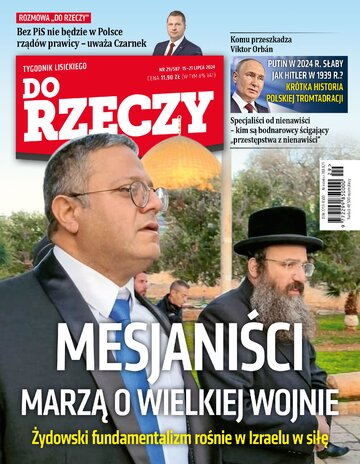 Okładka tygodnika „Do Rzeczy”, wydanie nr 29/2024 (587)