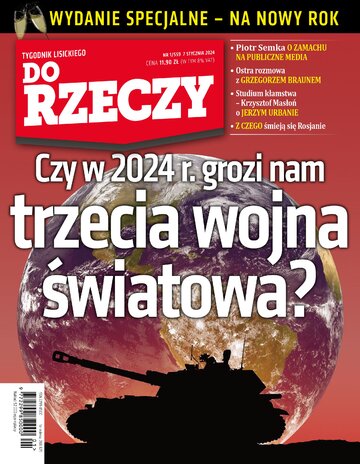 Okładka tygodnika „Do Rzeczy”, wydanie nr 1/2024 (559)