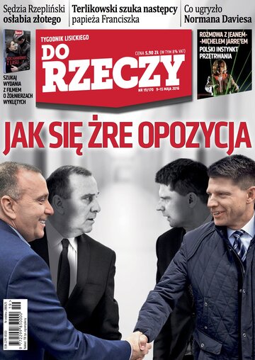 Okładka tygodnika „Do Rzeczy”, wydanie nr 19/2016 (170)