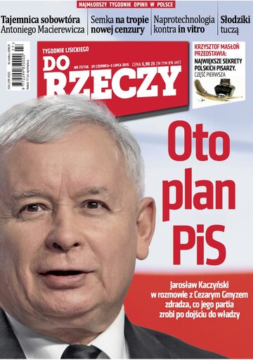 Okładka tygodnika „Do Rzeczy”, wydanie nr 27/2015 (126)