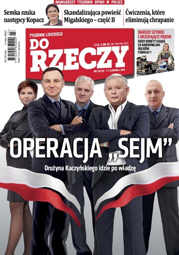 Okładka tygodnika „Do Rzeczy”, wydanie nr 23/2015 (122)