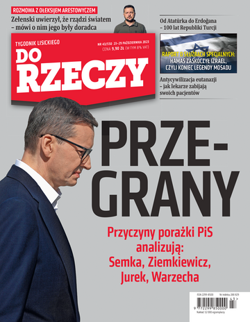 Okładka tygodnika „Do Rzeczy”, wydanie nr 43/2023 (550)