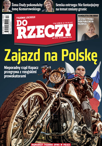 Okładka tygodnika „Do Rzeczy”, wydanie nr 17/2015 (116)