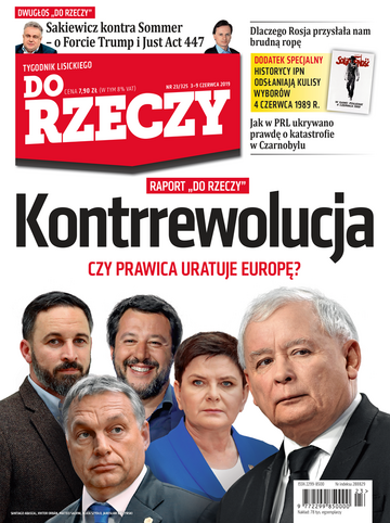 Okładka tygodnika „Do Rzeczy”, wydanie nr 23/2019 (325)