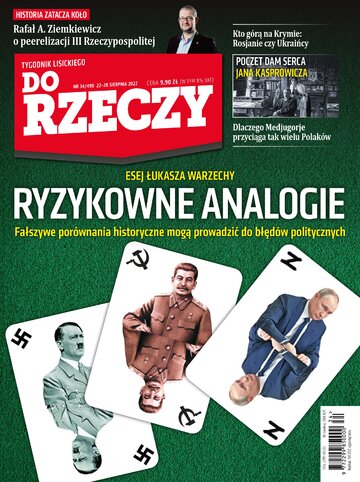 Okładka tygodnika „Do Rzeczy”, wydanie nr 34/2022 (490)