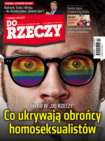 Okładka tygodnika „Do Rzeczy”, wydanie nr 43/2018 (295)