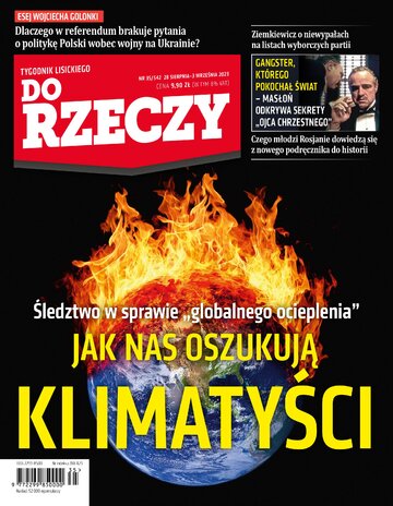 Okładka tygodnika „Do Rzeczy”, wydanie nr 35/2023 (542)