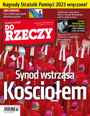 Okładka tygodnika „Do Rzeczy”, wydanie nr 42/2023 (549)