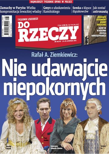 Okładka tygodnika „Do Rzeczy”, wydanie nr 48/2015 (147)