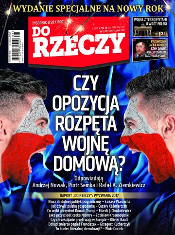 Okładka tygodnika „Do Rzeczy”, wydanie nr 1/2017 (203)