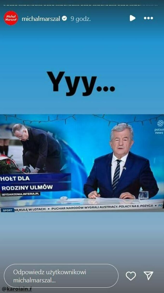 Błąd w "Wydarzeniach" Polsat News