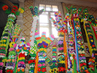 Palmy wielkanocne w&nbsp;Łysych na&nbsp;Kurpiach