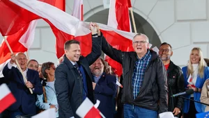 Miniatura: Zaskakujący gość na wiecu Trzaskowskiego....