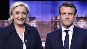 Miniatura: Partia Marine Le Pen pierwsza w sondażu