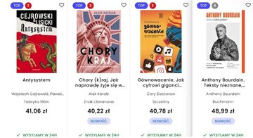 Książka "Antysystem" na&nbsp;1. miejscu Top Literatury Faktu w&nbsp;Świecie Książki