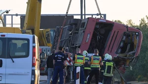 Miniatura: Wypadek polskiego autokaru na Węgrzech....