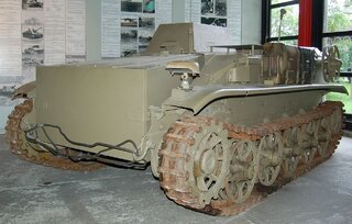 Schwerer Ladungstr&auml;ger Borgward B IV (Sd.Kfz. 301) w&nbsp;Deutsches Panzermuseum w&nbsp;Munster.