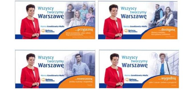 Plakaty Gronkiewicz-Waltz