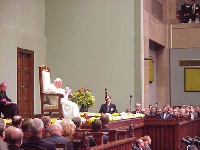 Jan Paweł II w Sejmie Rzeczypospolitej Polskiej, 11 czerwca 1999 rok