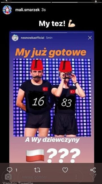 Grafika, kt&oacute;ra wzbudziła ostre reakcje tureckich kibic&oacute;w dotyczyła meczu Polska-Turcja w&nbsp;ramach ME siatkarek 2019.