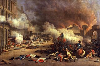 Szturm sankiulot&oacute;w na&nbsp;pałac Tuileries &ndash; 10 sierpnia 1792 roku. Obraz Jeana Duplessis-Bertauxa