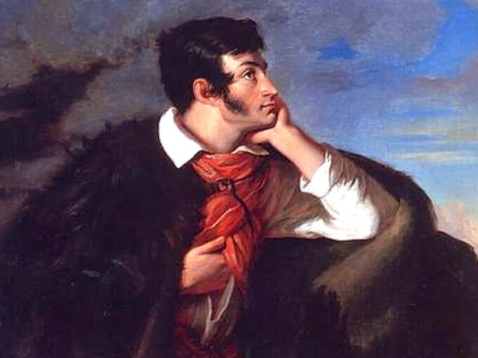 Walenty Wańkowicz, "Portret Adama Mickiewicza na Judahu skale", 1827-1828