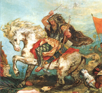 Attyla na&nbsp;obrazie Eug&egrave;ne'a Delacroix