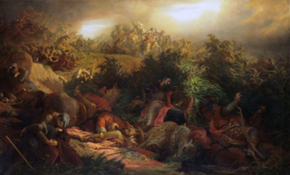 „Bitwa pod Mohaczem”. Autor: Bertalan Székely