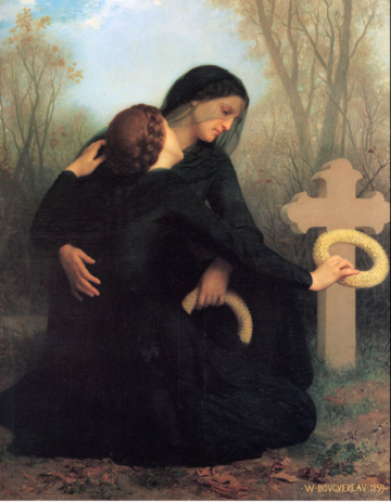Dzień Zaduszny, mal. William-Adolphe Bouguereau (1859)